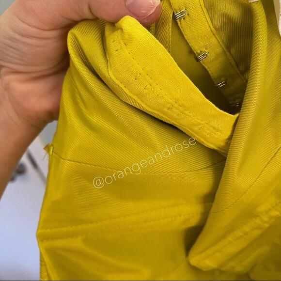 A.L.C. Neon Yellow Strapless Mini Dress 6 - Picture 6 of 8